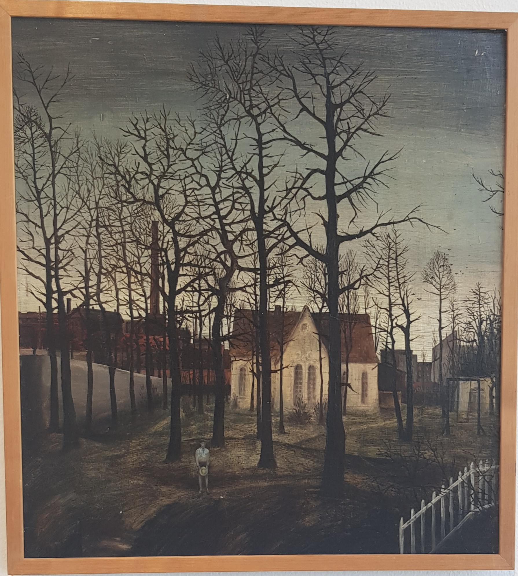 Peter Weiss. Ung man på kyrkogård.